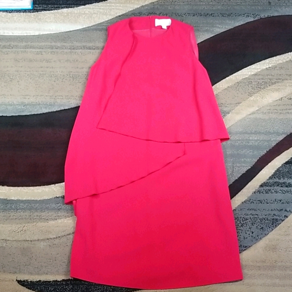 Hugo Boss Dalynea Crepe Flounce Dress